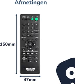 Bedienbaas DVD/CD Afstandsbediening - Geschikt voor Sony - RMT-D198A/RMT-D198P/DVP-SR serie — thumbnail 5