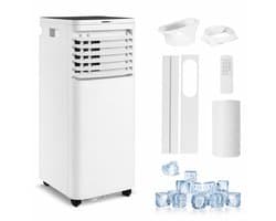 NETTLIFE Mobiele Airco 3-in-1 | 7000 BTU | Met Afvoerslang | Afstandsbediening LED Display Timer Wielen & Draaggreep | Voor Ruimtes Tot 25 m²