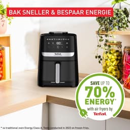 Tefal EY5528 Easy Fry Silence Deluxe XL - Stille Airfryer - 5L - Voor 6 Personen - XL Formaat - Stil - Zwart — thumbnail 2