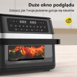 Airfryer – Heteluchtfriteuse – Digitale Friteuse – Gezond Koken – XXL 11L – 2950W Vermogen – Dual-Zone Met Verwijderbare Divider — thumbnail 3