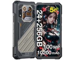 CUBOT Kingkong X Pro Robuuste Smartphone 5G - 24GB RAM - 256GB ROM - 10200mAh - 6.583 inch 120Hz - IP68/IP69K - Android 14 - NFC - GPS - Zwart