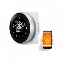 Wifi Inbouw Thermostaat | Touchscreen | Inbouwmontage | Elektrische Vloerverwarming | 16A | Tuya Smart Life | Google Home Alexa | Zwart — thumbnail 5