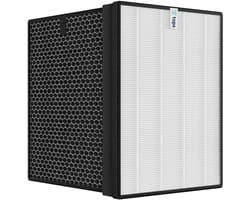 Tops Filterset FY3432 + FY3433 – Geschikt voor Philips AC3252, AC3259, AC3260 & AC4550 – HEPA + Actief Koolstoffilter Luchtreiniger