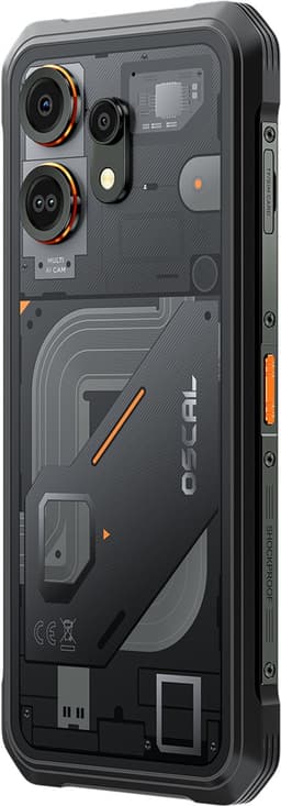 OSCAL MARINE 3 - Robuuste Smartphone - 4G - 24GB RAM - 256GB ROM - 6.56 inch - Robuuste Telefoon - Nachtzicht - Android 16 - NFC - GPS - Zwart — thumbnail 3