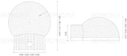 Pizzaoven Classic Small – Houtgestookt – Handgemaakt – Gele Vuurvaste Stenen – Inclusief Stalen Deur — thumbnail 3