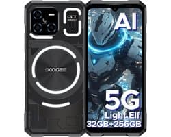 DOOGEE Blade GT 5G -RobuusteSmartphone - RobuusteTelefoon - LED - 6,72 inth FHD + 120 Hz - 32 GB RAM + 256 GB ROM/2TB TF- WiFi 6 -NFC - Face ID - Vingerafdrukherken - Zwart