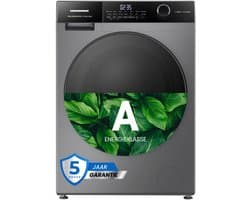 Heinner HWM-HMK9014IVTA+++ Wasmachine 9 kg – 1400 tpm – Inverter – Touchbediening – Allergievriendelijk – Energieklasse A – Titaniumgrijs– 5 jaar garantie