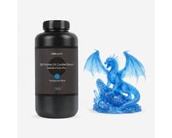 Resin Creality UV Resin Transparant Blauw 1kg – 3D Printer Hars voor LCD/DLP/SLA Printers