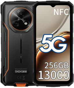 DOOGEE Fire 7 Robuuste Smartphone - IP68/IP69K Outdoor Telefoon - Dual SIM 5G - 16GB RAM - 256GB ROM - 13000mAh 18W - Android 15 - 6,6 inch - 64MP AI-camera - NFC, GPS, OTG - Oranje — thumbnail 1