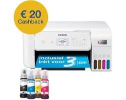 Epson EcoTank ET-2876 - All-in-One Inkttank Printer - Inclusief tot 3 jaar inkt - Wit