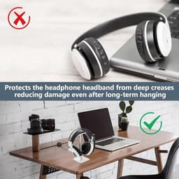 Universele Hoofdtelefoonstandaard met Verzwaarde Basis en Antislip Pad — thumbnail 3