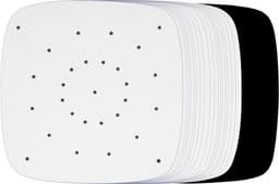Allecto Olie-absorptie Vellen voor Air Fryer Stoommand - 10 stuks - Geperforeerd - Geschikt voor 7 inch/18 cm - Liners Papier - Vierkant — thumbnail 1