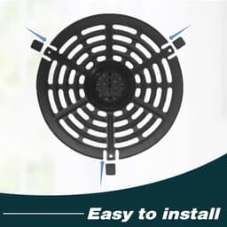 16-delige set van krasbestendige rubberen beschermhoezen, siliconen pads, rubberen voetjes voor airfryer bakplaten, rubberen dempingspads voor airfryer, vervangingsonderdelen en accessoires, geschikt voor airfryer bakplaten (zwart). — thumbnail 2