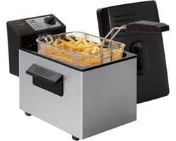 Friteuse - Frituurpan - Lekker Frituren - Cold Zone Technologie - 3 Liter - Grijs