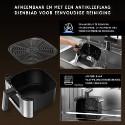 Airfryer - Hetelucht friteuse - 9L - 10 vooraf ingestelde functies - 1800W - Digitaal Display -Slimme functies - Geavanceerde 360° Luchttechnologie — thumbnail 4