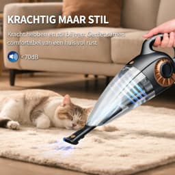 Atshark Snoerloze oplaadbare krachtige handstofzuiger voor nat en droog gebruik kruimeldief — thumbnail 3