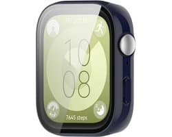 By Qubix - Waterproof Hard case - Donkerblauw - geschikt voor Huawei Watch Fit 3