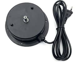 KIMU® Discobal Motor Roterend - Max. 3 KG - Voor Discobol Ø 10-20-30-40 cm Disco Spiegelbal - Discobalmotor Spiegelbol Draaien Draaimotor Festival