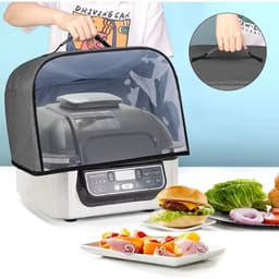 Airfryer accessoires - Stofhoes Geschikt voor Ninja Foodi Grill AG301 AG302 AG400 Airfryer - Waterdichte - transparante stofhoes met opbergvakken - 34*35.5*25cm - Broodroosterhoes - duurzaam - Oxford-stof - voor huishoudelijk gebruik — thumbnail 9