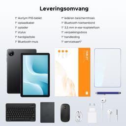 Aorlym P10 TAB - Tablet - 10,1 inch HD 90 Hz IPS - Android 16 - 48 GB RAM (8+40 GB) + 128 GB ROM - 7000 mAh - Dubbele luidsprekers - Volledige accessoirebundel met toetsenbord en stylus — thumbnail 3