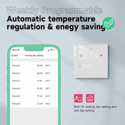 Slimme WiFi Thermostaat voor Centrale Verwarming - App & Spraakbesturing — thumbnail 3