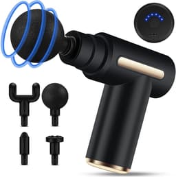 Mini-massagepistool voor spieren, draagbaar, 6 snelheidsstanden, 4 massagekoppen, 1800mAh ultrastille massage met 3200 toeren per minuut, voor het verlichten van spierpijn, USB-interface. — thumbnail 1