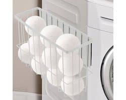 Magnetische Opberger Drogerballen - Multifunctionele Magnetische Houder voor Wasmachine, Koelkast of Badkamer (Wit, Groot)