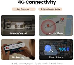 Dashcam – Autocamera – DVR – Videoregistratie – Bewegingsdetectie – 4K Ultra HD – 5GHz Wifi & ADAS Veiligheid — thumbnail 5