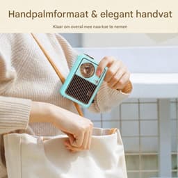 TENZHVXI - Retro Bluetooth-luidspreker - Vintage Radio Bluetooth-luidspreker - 3W Krachtig Geluid/FM-Radio 87–108 MHz - Blue — thumbnail 3