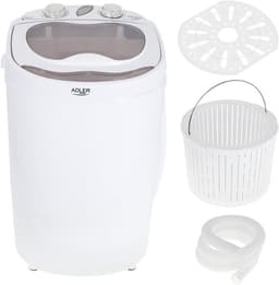 Compacte Mini Wasmachine 3 kg - Ideaal voor Camping, Camper en Kleine Huishoudens — thumbnail 4