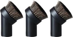 Ronde Stofborstel - 3 stuks - Stofzuigerborstels Paardenhaar - Stofzuigeraccessoires - Stofzuigerborstelopzetstuk - 32mm - Stofborstel - Meubelborstel - Geschikt voor Philips, AEG, Bosch, Siemens, Miele, Panasonic, Rowenta — thumbnail 2
