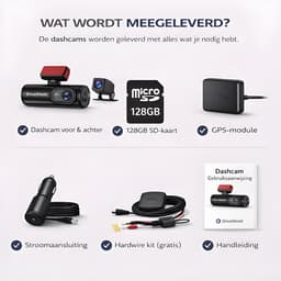 DriveShield Pro 4K Dashcam – Voor & Achter – 128GB – GPS – Wifi — thumbnail 3