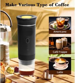 MakkelijkMooi Draagbare Koffiemachine 2-in-1 Serie - Koffiezetapparaat - Koffiecups - Espressomachine - Compact Design - Voor Thuis & Outdoor - Eenvoudig Schoonmaken — thumbnail 4