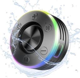 Douchespeaker Waterdichte Speaker Bluetooth IPX7 en Krachtig Geluid - Waterbestendige Speaker Klein met Zuignap en LED Handsfree Bellen en Lange Batterijduur | Compact en Ideaal voor Douche en Buitengebruik — thumbnail 3
