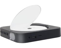 Somstyle Draagbare CD Speler met Speaker - Wall Mount - Bluetooth - 3.5 MM Aux - CD / CD-R / CD-RW - Met Radio - Zwart