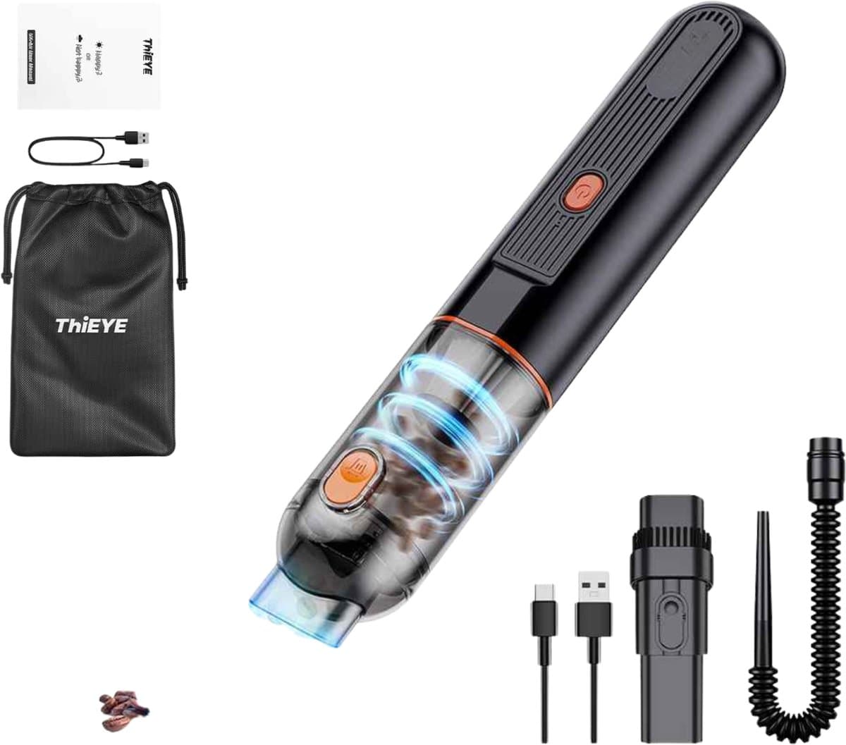 ElevateCommerce – Draadloze Auto Stofzuiger 6500Pa met Blaasfunctie | 2-in-1 Handstofzuiger voor Auto & Interieur | Oplaadbaar & Compact — afbeelding 1