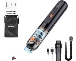 ElevateCommerce – Draadloze Auto Stofzuiger 6500Pa met Blaasfunctie | 2-in-1 Handstofzuiger voor Auto & Interieur | Oplaadbaar & Compact