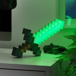 Minecraft Diamond Sword Light – Officieel Gelicentieerde Lamp met 3 Lichtmodi, USB‑C of Batterijvoeding, Gamer Kamerdecoratie- Paladone — thumbnail 5