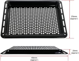 Universele Geperforeerde Ovenplaat Crisper voor Pizza en Airfryer 46cm Antiaanbak — thumbnail 4