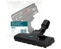 Sillar, borstel voor stofzuiger - universele borstel 30-38mm - stofzuigermondstuk - borstel met uitschuifbare borstelharen, rubberen wieltjes - vervangingsonderdeel - geschikt voor Electrolux Bosch Philips Amica- 1 stk