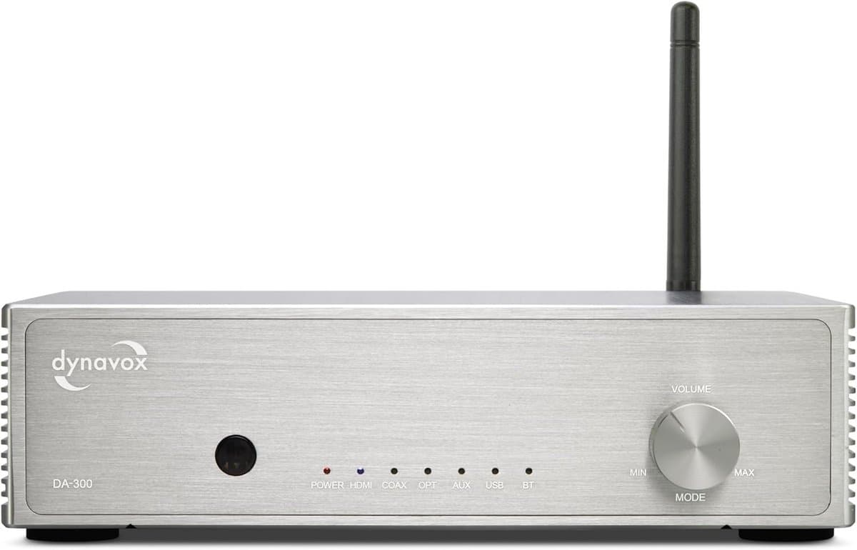 Compacte Klasse D Stereo Versterker met HDMI ARC, Bluetooth en Digitale Ingangen — afbeelding 1