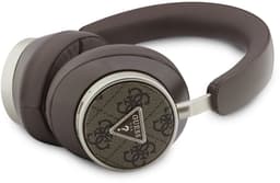Guess Bluetooth Koptelefoon - ENC - PU Leather met opbergdoos - 4G Triangle Logo - Bruin — thumbnail 4
