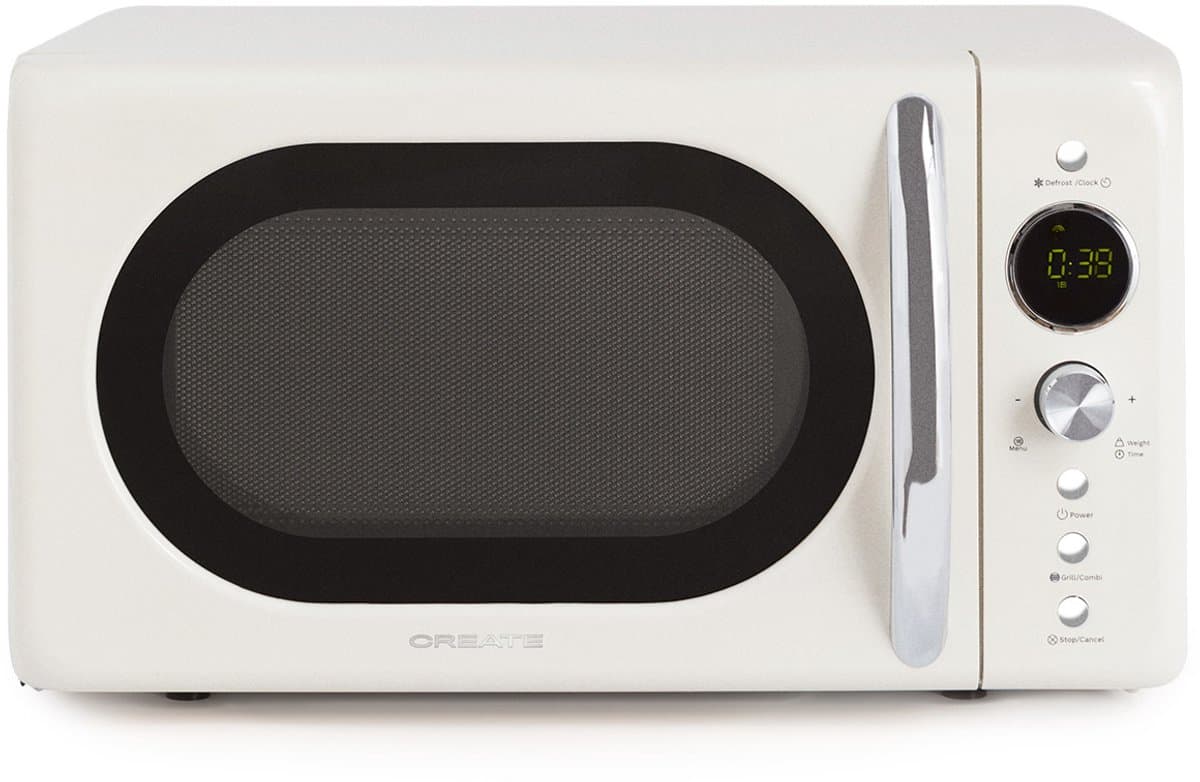 CREATE - Digitale magnetron-grill 900 W - Gebroken wit - MICROWAVE RETRO — afbeelding 1