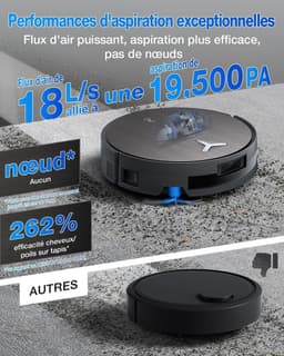 ECOVACS X11 PRO OMNI - Robotstofzuiger en dweil met blaasfunctie - 19500 Pa - Ultrasnelle PowerBoost - OZMO Roller 2.0 - ZeroTangle 3.0 — thumbnail 2