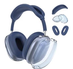 Beschermset voor Apple AirPods Max - 3-delige Set - Hoofdband Cover, Oorkap Beschermers & Reishoes - Siliconen & Hardcase - Airpods Hoesje - Blauw — thumbnail 1