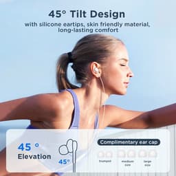 Bedrade in-ear oordopjes met microfoon – 3,5mm jack – HiFi audio & krachtige bas – 45° ergonomisch ontwerp – Joyroom – Wit — thumbnail 2