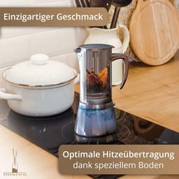 Inductie Espresso Maker van Roestvrij Staal voor 6 Kopjes - Ideaal voor Camping — thumbnail 4