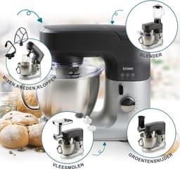 DOMO DO9182KR - Keukenmachine - 4,5L + Accessoires — thumbnail 3