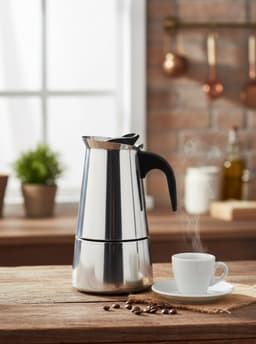 Cheffinger Koffie Percolator - Zilver - 12 Kopjes - Inductie — thumbnail 5