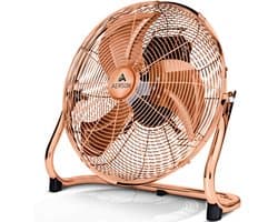 AERSON vloerventilator 50 cm | waaier met drie standen 120W | staande ventilator | hoge luchtstroom | robuuste metalen uitvoering | hellingshoek ca. 110 graden — afbeelding 1